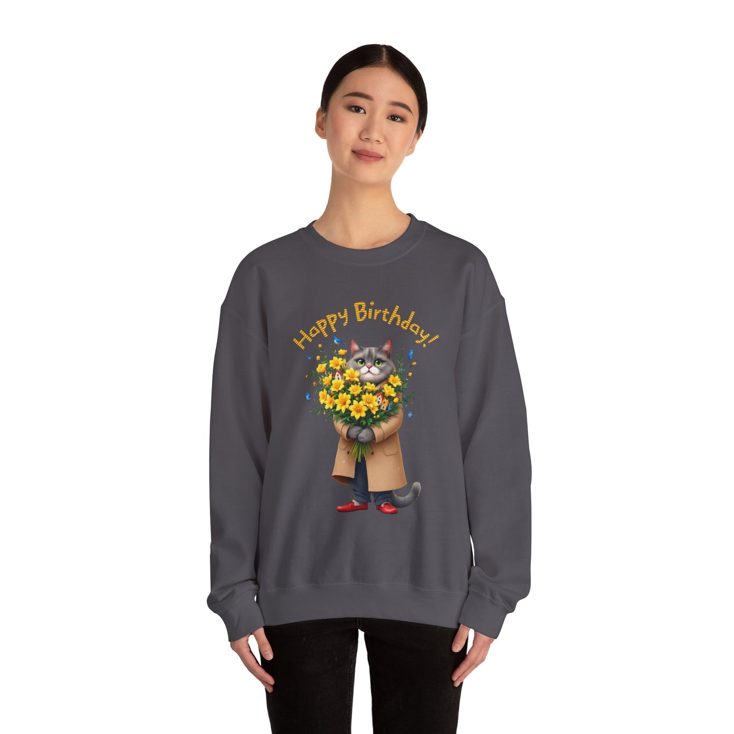 Happy Birthday! Unisex Heavy Blend™ Crewneck Sweatshirt - StyleMZ