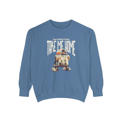 Korea -  Take me home Unisex Garment-Dyed Sweatshirt  - StyleMZ