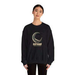 Korea -  Astronaut Resting on the Moon  Unisex Heavy Blend™ Crewneck Sweatshirt  - StyleMZ