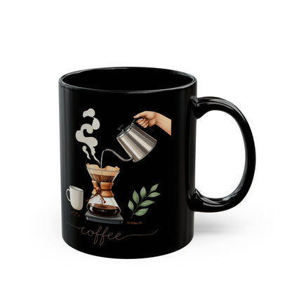 Brewing Coffee Black Mug (11oz, 15oz) - StyleMZ - Stylemz