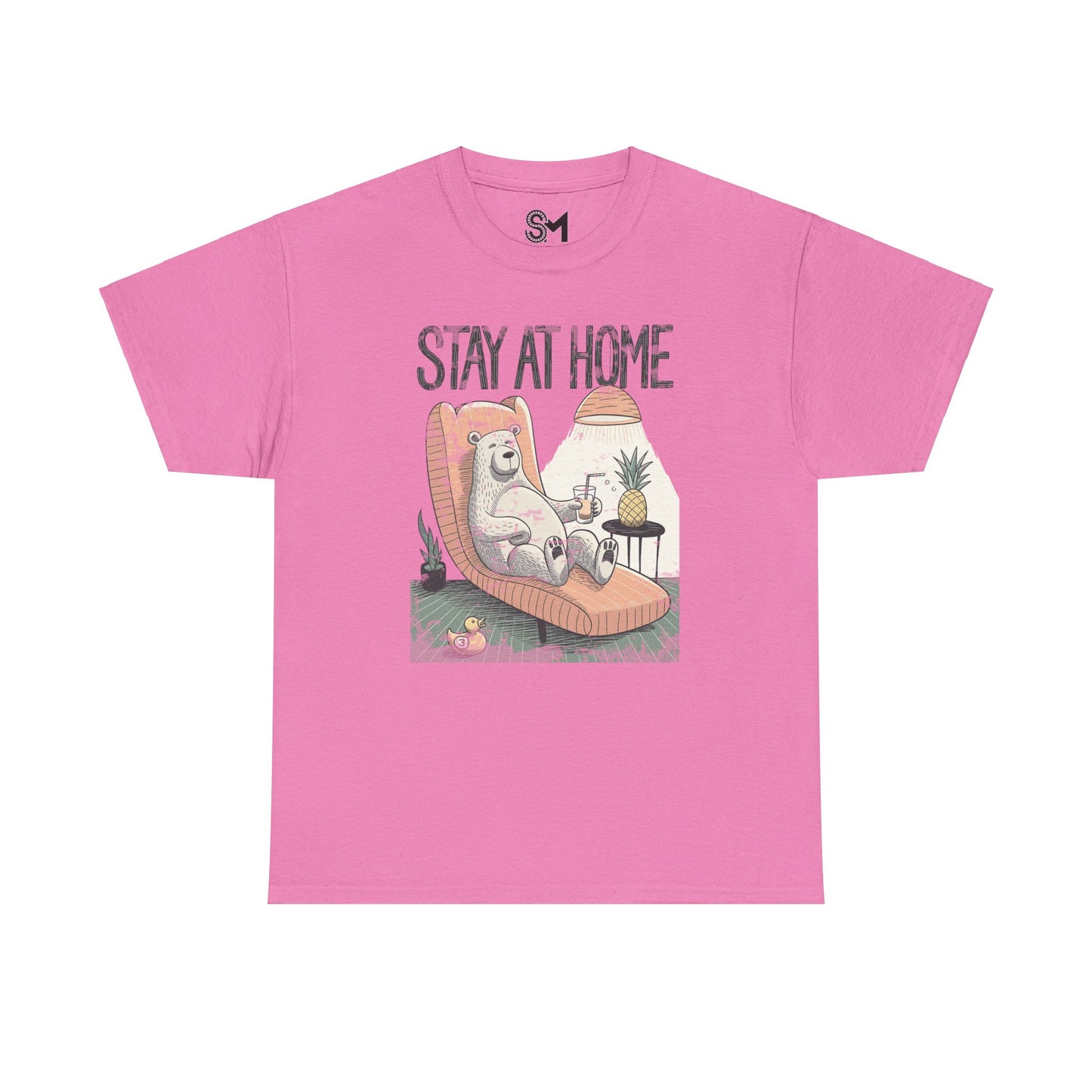 Stay at home Unisex Heavy Cotton Tee - StyleMZ