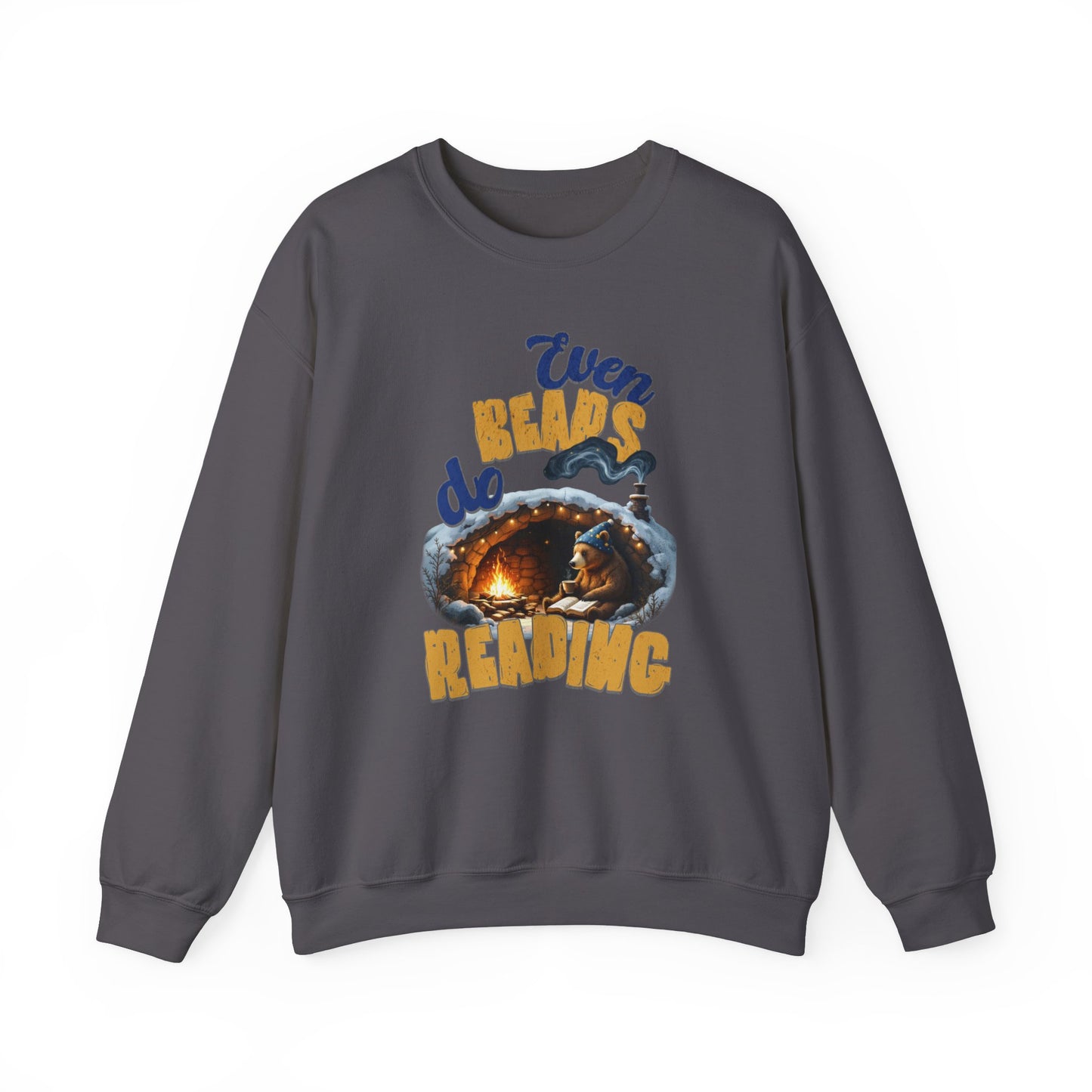 Even bears do reading Unisex Heavy Blend™ Crewneck Sweatshirt - StyleMZ - Stylemz