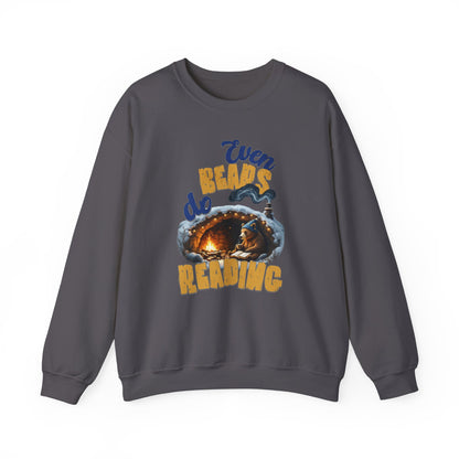 Even bears do reading Unisex Heavy Blend™ Crewneck Sweatshirt - StyleMZ