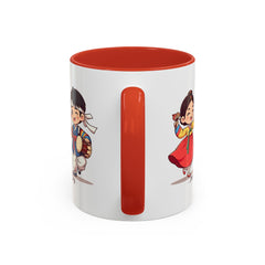 Korea -  Dance of joy Accent Coffee Mug (11, 15oz)  - StyleMZ