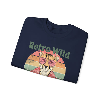 Retro wild Unisex Heavy Blend™ Crewneck Sweatshirt