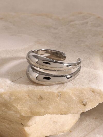 Stainless Steel Double-Layered Ring