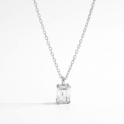 925 Sterling Silver Zircon Pendant Necklace