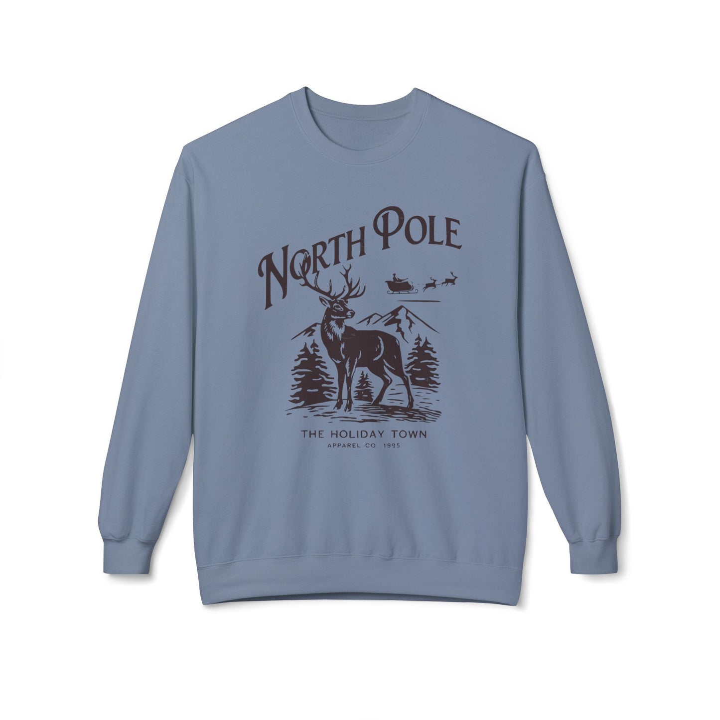 North pole Unisex Midweight Softstyle Fleece Crewneck Sweatshirt - StyleMZ