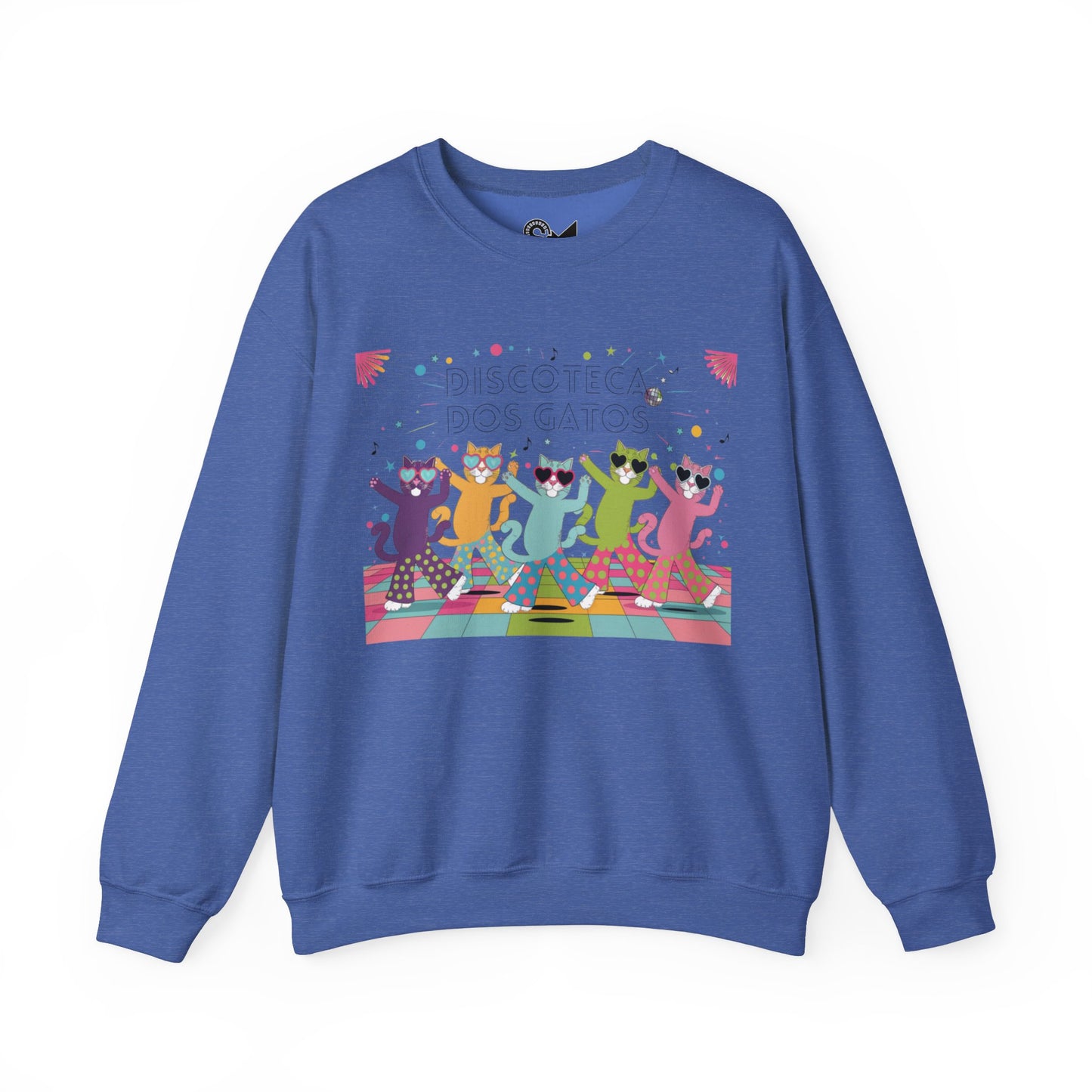 Discoteca dos Gatos Unisex Heavy Blend™ Crewneck Sweatshirt - StyleMZ