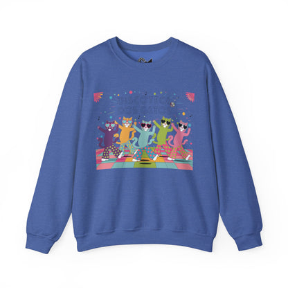 Discoteca dos Gatos Unisex Heavy Blend™ Crewneck Sweatshirt - StyleMZ