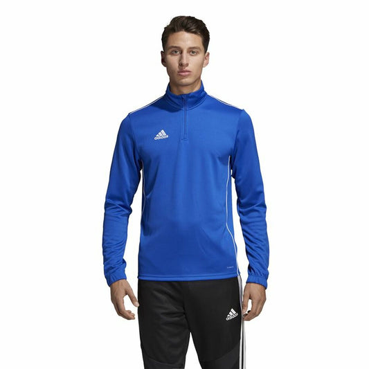 Men’s Long Sleeve Shirt Adidas Core 18 in Blue for Comfort