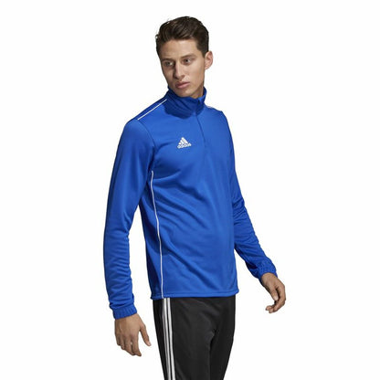 Men’s Long Sleeve Shirt Adidas Core 18 in Blue for Comfort