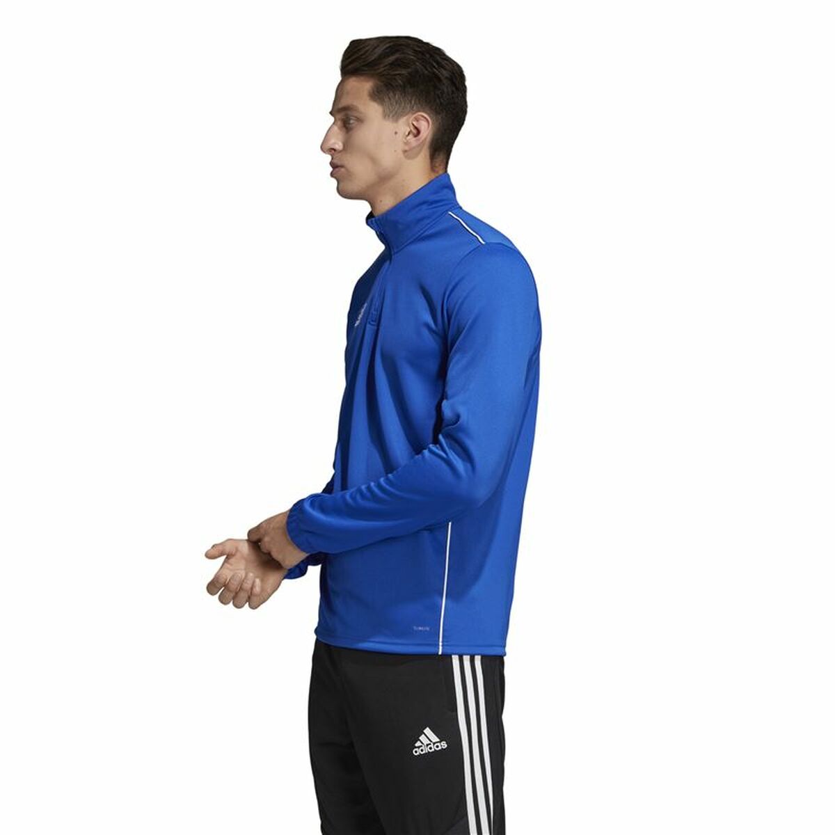 Men’s Long Sleeve Shirt Adidas Core 18 in Blue for Comfort