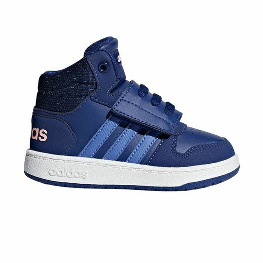 Adidas Kids Sports Shoes Hoops Mid 2.0 Dark Blue