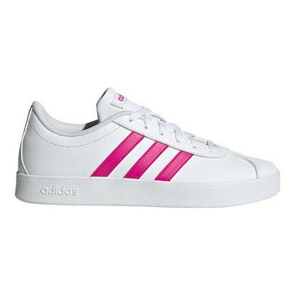 Sports Shoes for Kids Adidas VL Court 2.0 White Sneakers