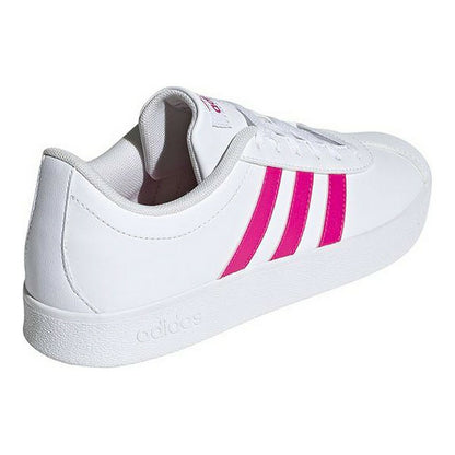 Sports Shoes for Kids Adidas VL Court 2.0 White Sneakers