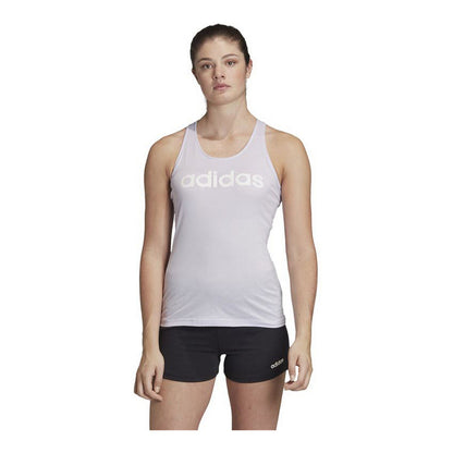 Women's Sleeveless T-Shirt Adidas Essentials Linear Light Mauve