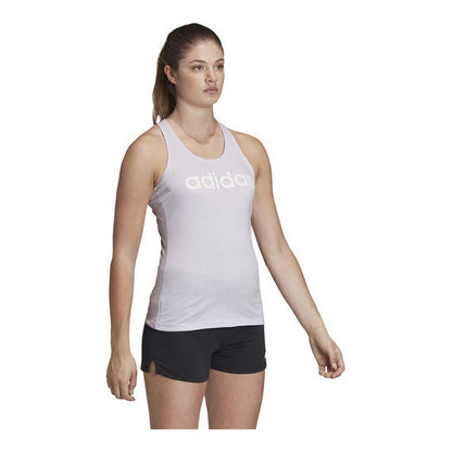 Women's Sleeveless T-Shirt Adidas Essentials Linear Light Mauve