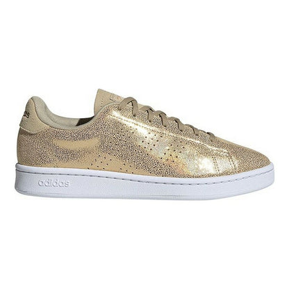 Sports Trainers for Women Adidas Advantage Golden Shoes