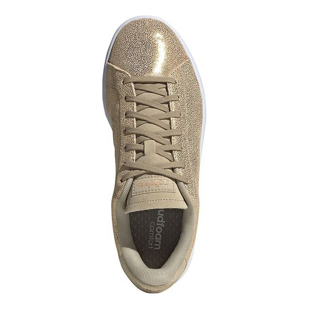 Sports Trainers for Women Adidas Advantage Golden Shoes