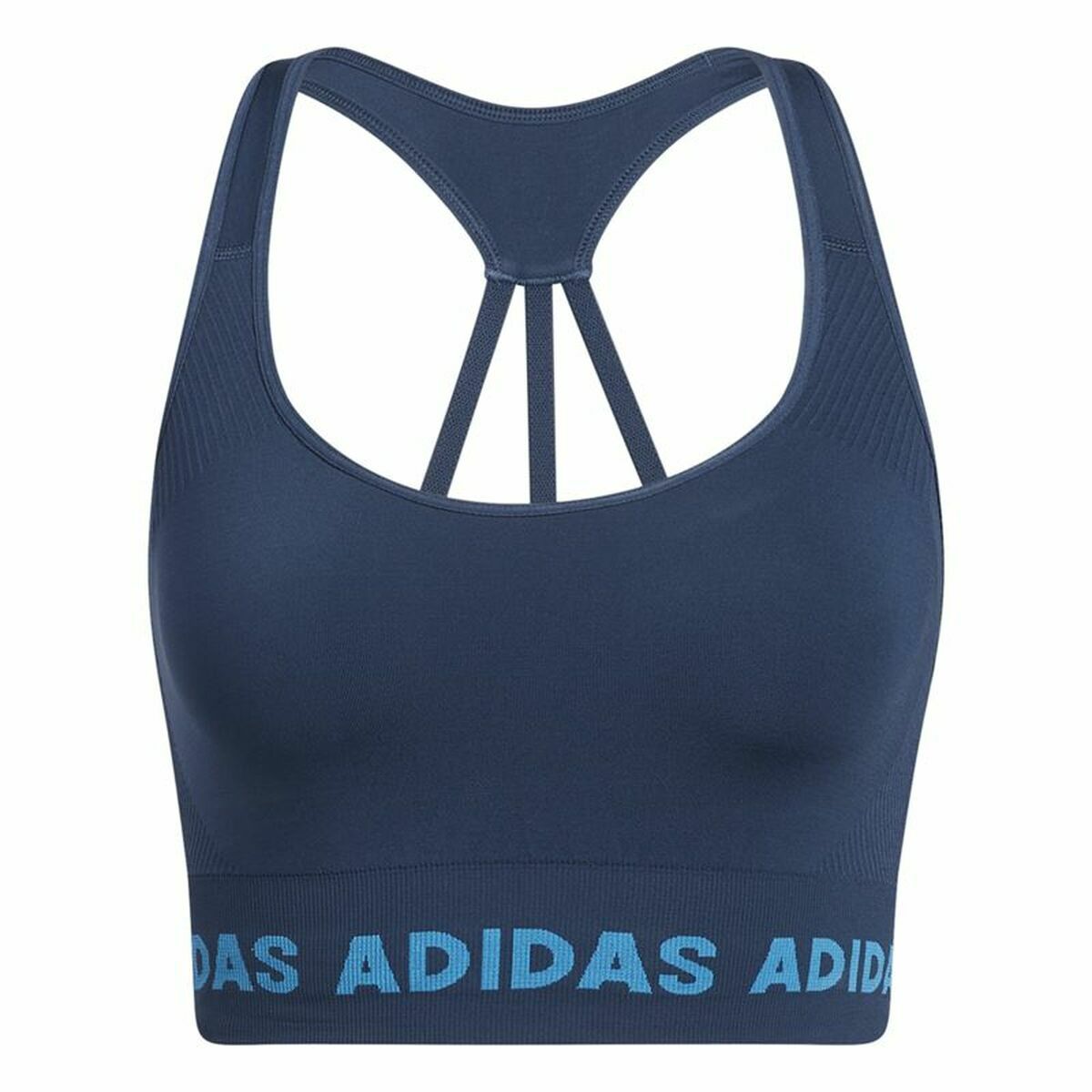 Sports Bra Adidas Aeroknit Blue for Active Women