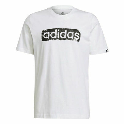 T-Shirt Adidas Brushstroke Logo White for Men