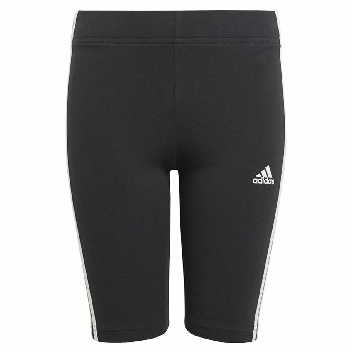 Sports Leggings Adidas Essentials 3 Stripes Black for Kids