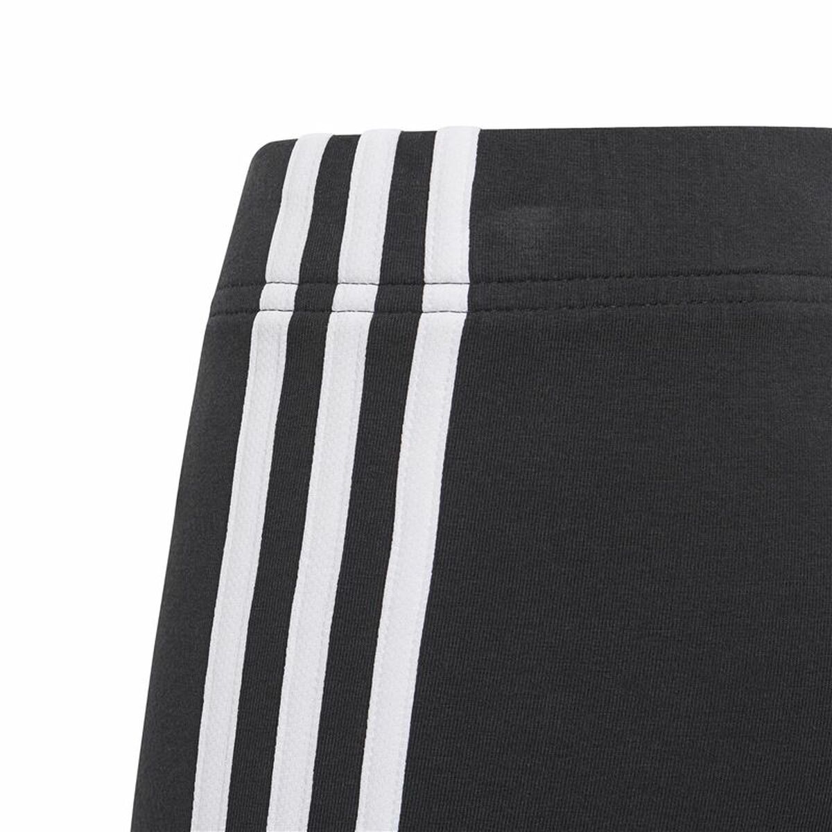 Sports Leggings Adidas Essentials 3 Stripes Black for Kids