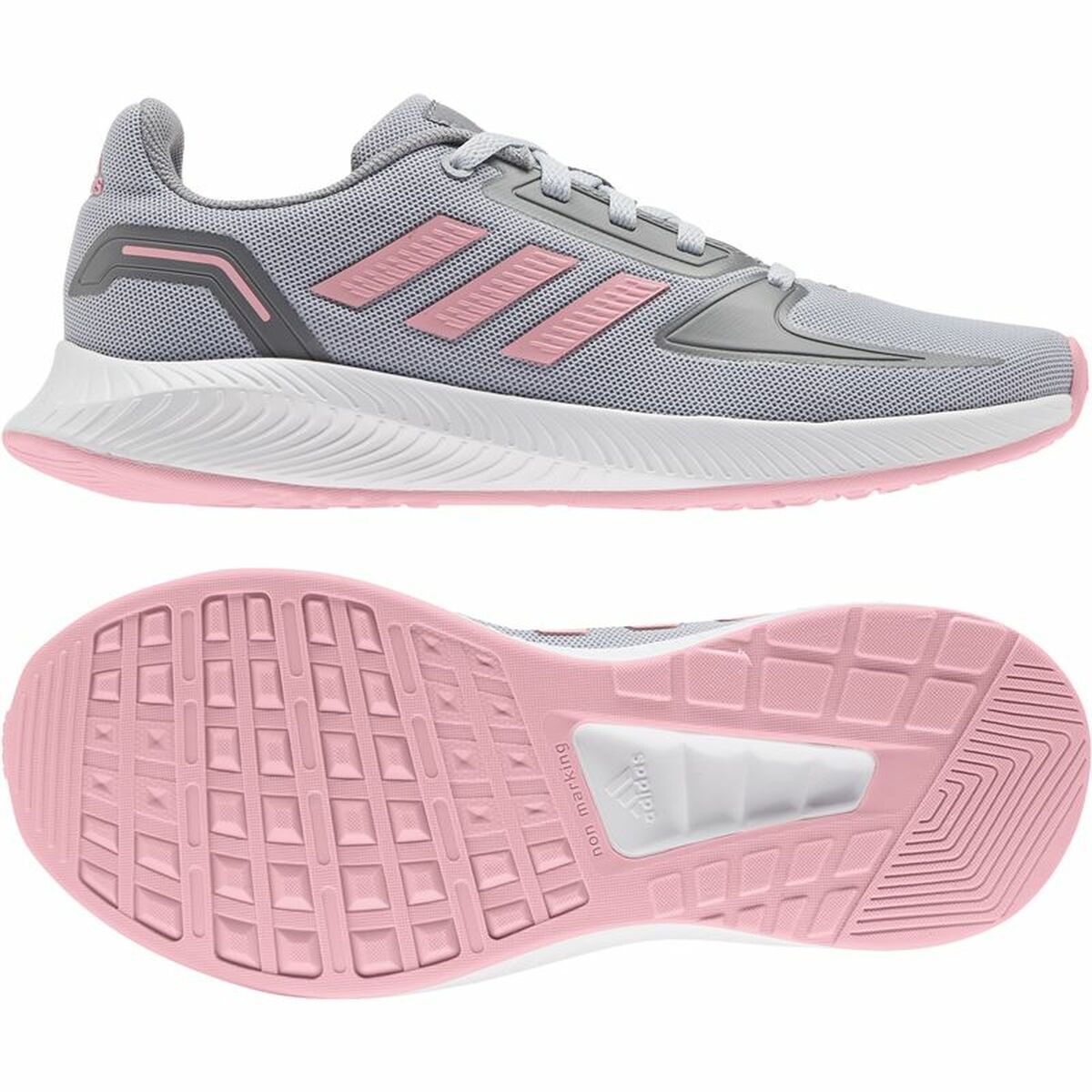 Sports Shoes for Kids Adidas Runfalcon 2.0 K Light Grey