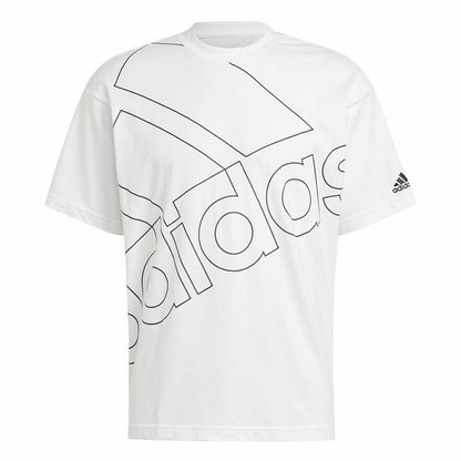 Men’s Short Sleeve T-Shirt Adidas Giant Logo White Style