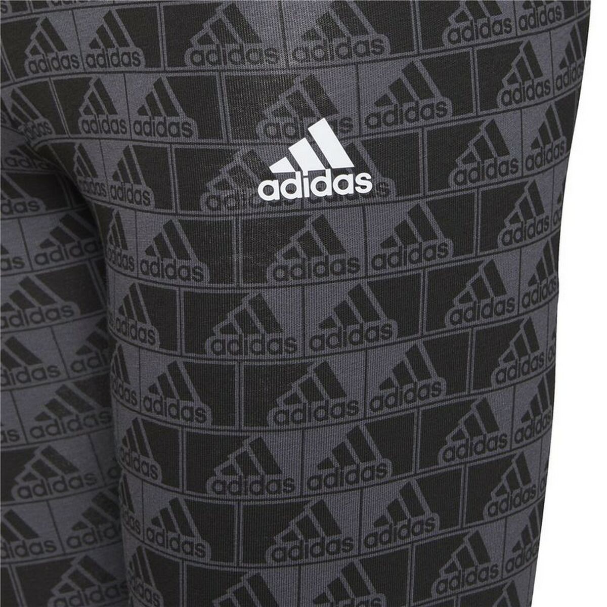 Sport Leggings for Women Adidas Essentials Logo Grey