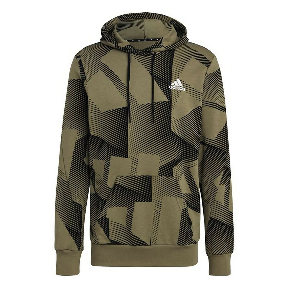 Men’s Hoodie Adidas Graphic M Khaki for Active Comfort