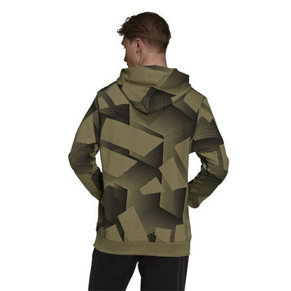 Men’s Hoodie Adidas Graphic M Khaki for Active Comfort