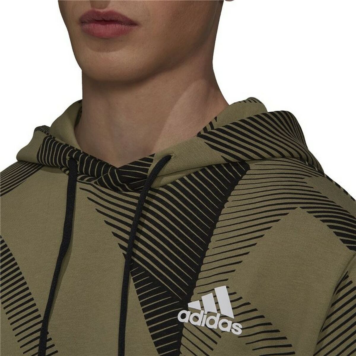 Men’s Hoodie Adidas Graphic M Khaki for Active Comfort