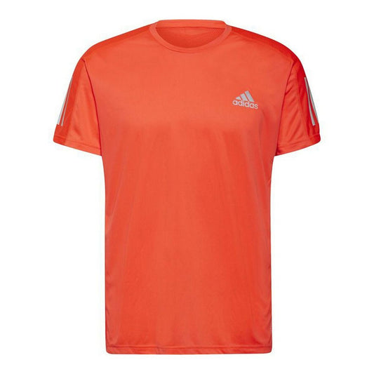 Short-Sleeve Sports T-Shirts Adidas Own The Run Red for Men