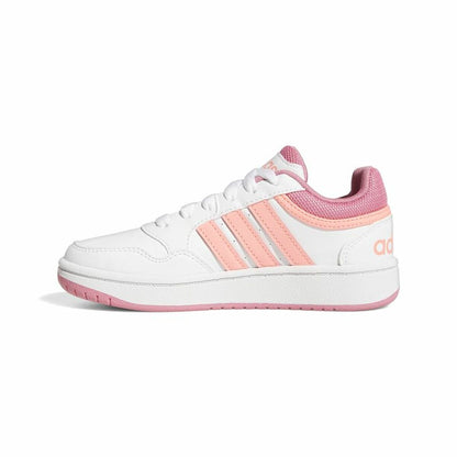 Sports Shoes for Kids Adidas Hoops White for Active Play