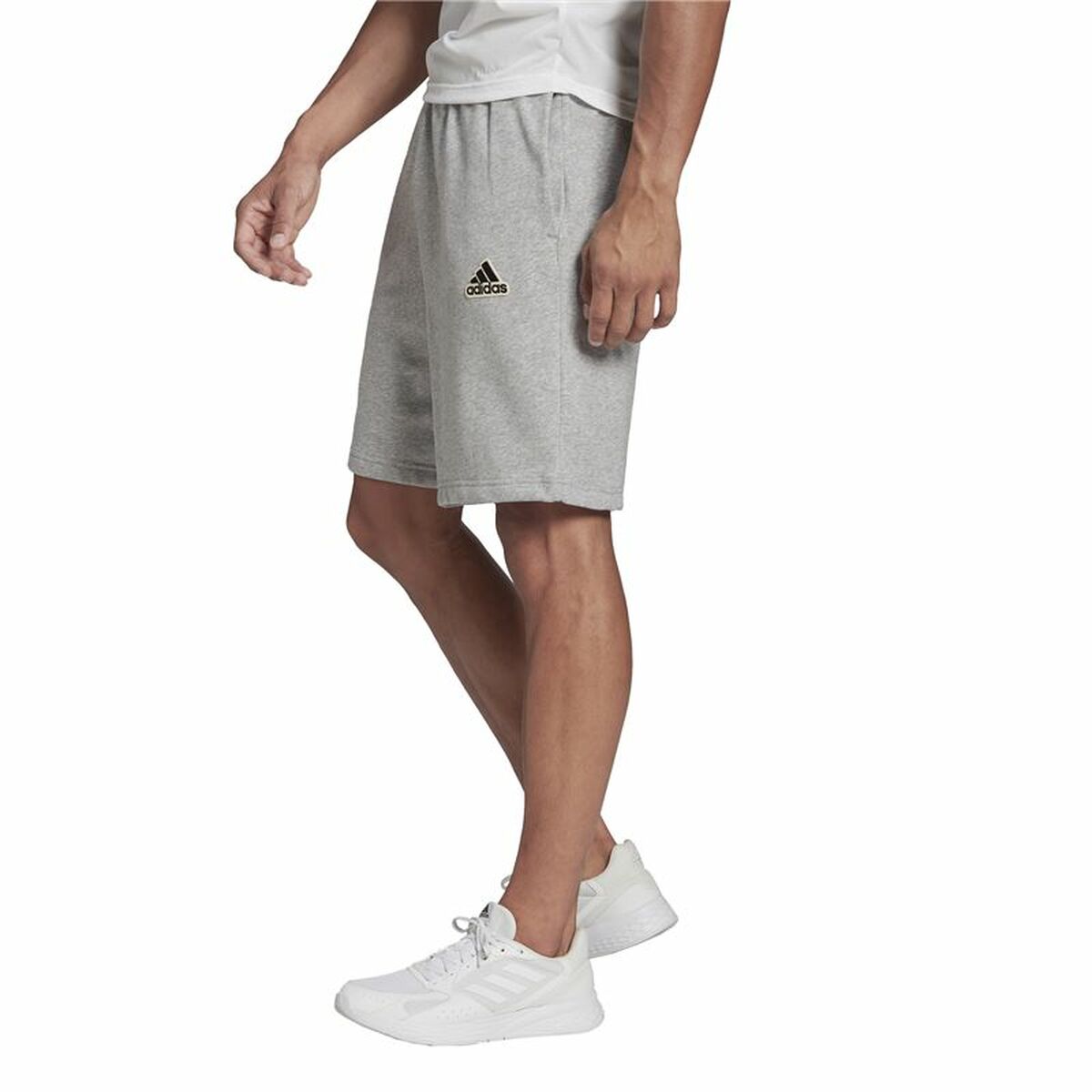 Men's Sports Shorts Adidas Feelcomfy in Grey Color