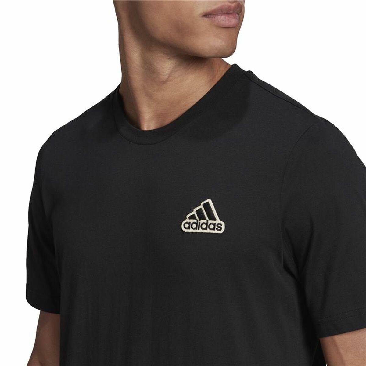 Men’s Short Sleeve T-Shirt Adidas Essentials Comfy Black