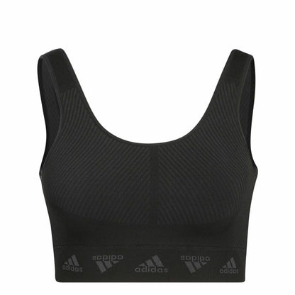 Sports Bra Adidas Aeroknit Black for Ultimate Comfort