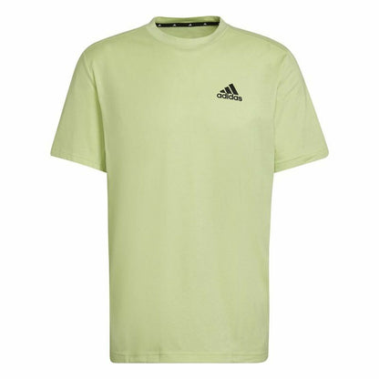 Men's Short Sleeve T-Shirt Adidas Aeroready Green Performance