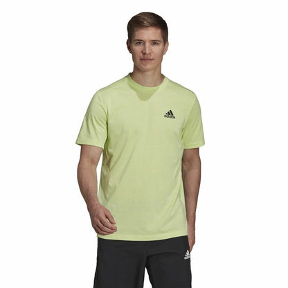 Men's Short Sleeve T-Shirt Adidas Aeroready Green Performance