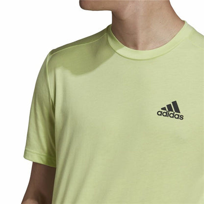 Men’s Short Sleeve T-Shirt Adidas Aeroready Designed 2 Move Green