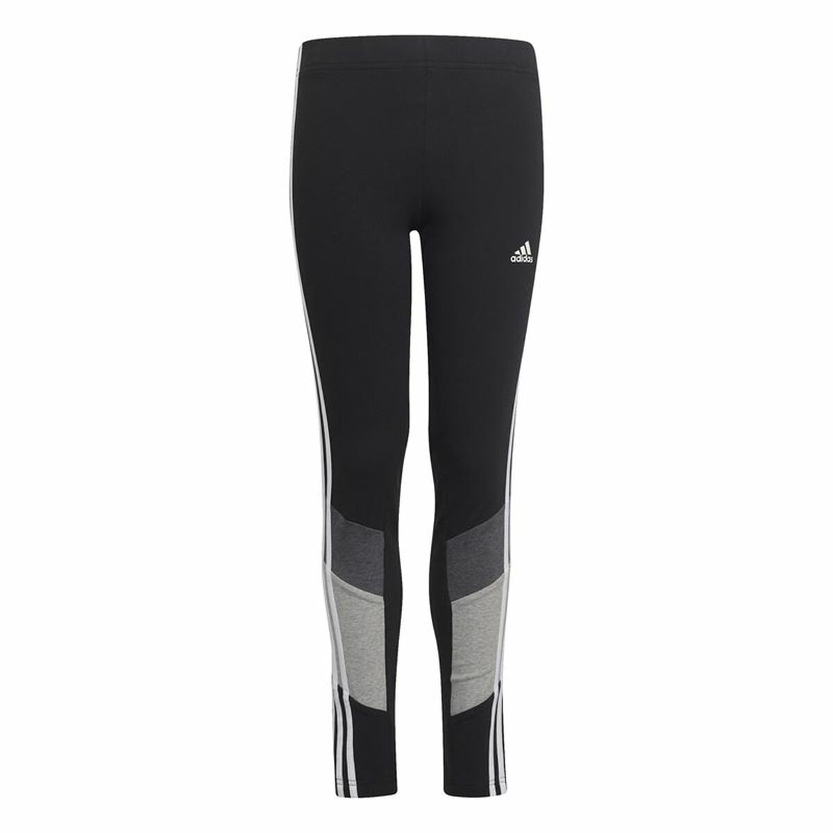 Sports Leggings Adidas Colorblock Black for Active Kids