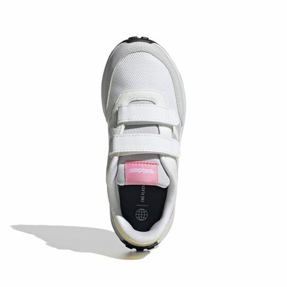 Kids Adidas Run 70s White Sports Shoes for Active Play