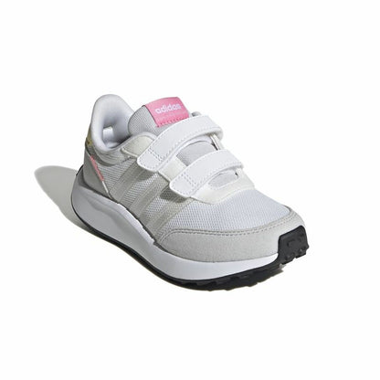 Kids Adidas Run 70s White Sports Shoes for Active Play