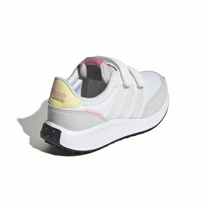 Kids Adidas Run 70s White Sports Shoes for Active Play