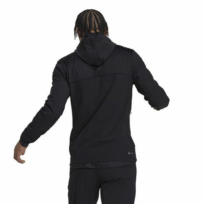 Men's Sports Jacket Adidas COLD.RDY Training Black Hooded