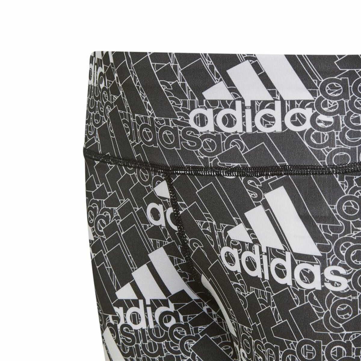 Sports Leggings Adidas Designed To Move Grey Black for Girls