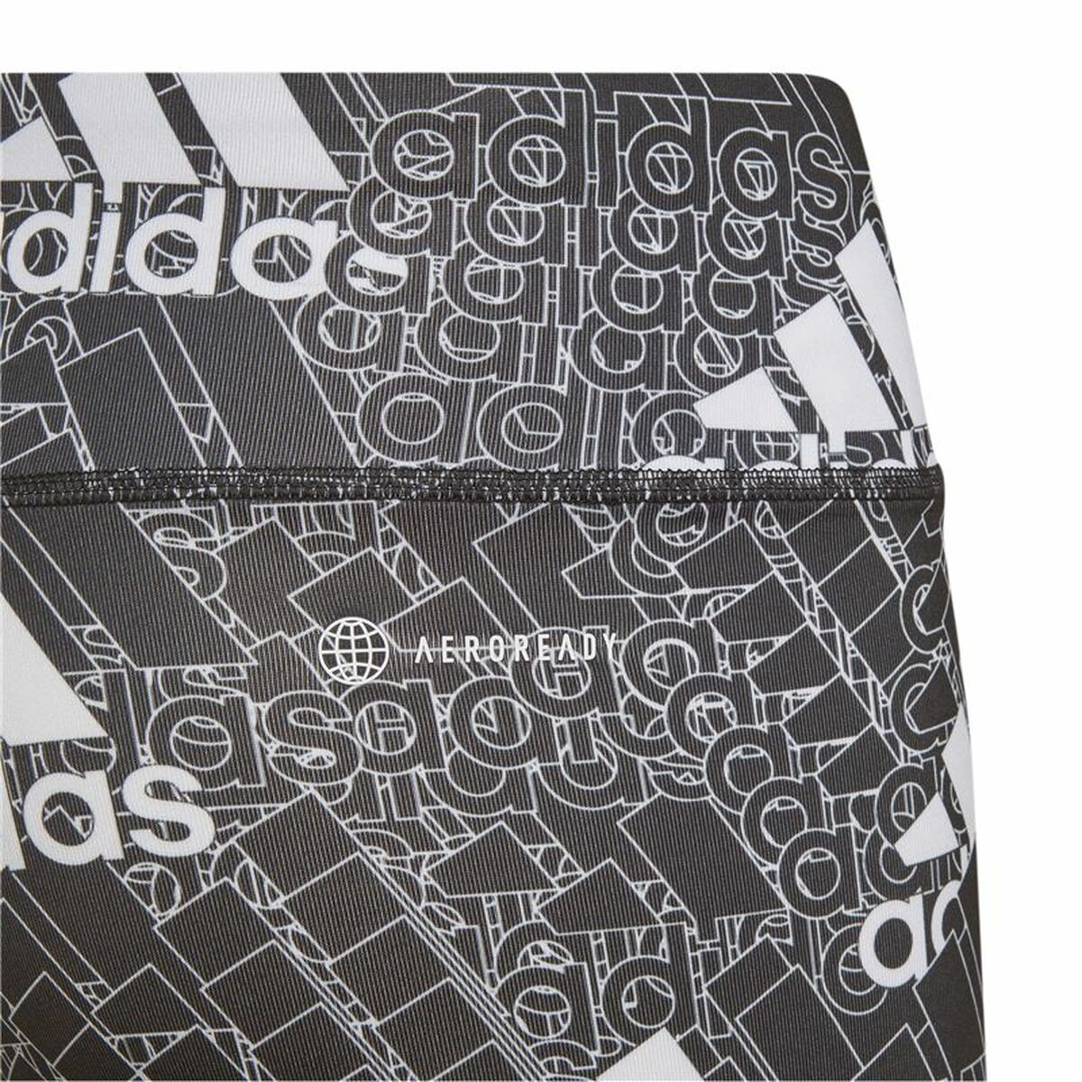 Sports Leggings Adidas Designed To Move Grey Black for Girls