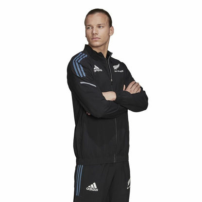 Men's Sports Jacket Adidas All Black Rugby Prime Black